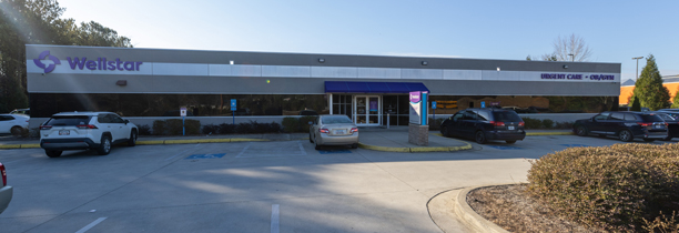 Entrance to Wellstar Urgent Care - 120 Greystone Power Boulevard